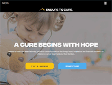 Tablet Screenshot of enduretocure.org